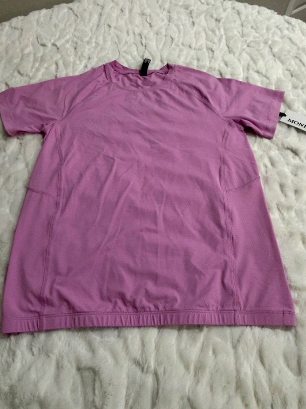 Mondetta Sprinter Short Sleeve Top Phalaenopsis Size Small .